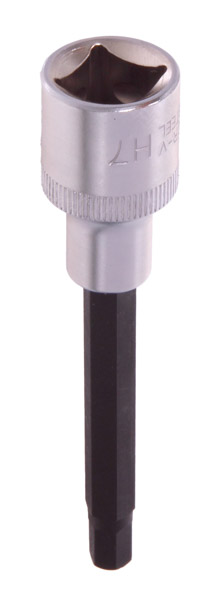 CHEIE CU CAP TUBULAR 1/2'', 100 MM, HEX 7