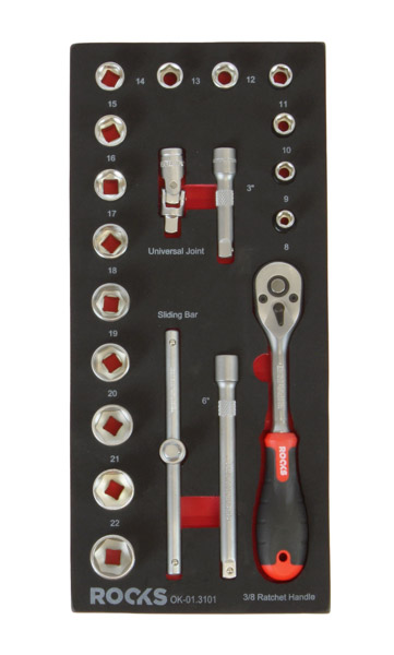 SET DE SCULE 3/8'', 20 PIESE