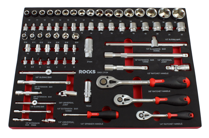 SET DE SCULE 1/2'', 3/8'', 1/4'', 72 PIESE