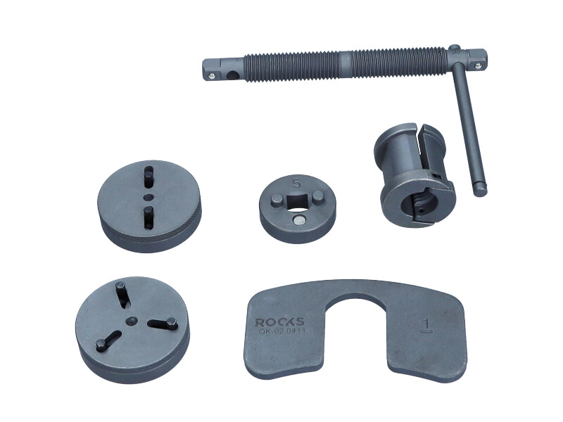 SEPARATOR DE ETRIER DE FRÂNĂ, UNIVERSAL, CU ADAPTORI CU 2 ȘI 3 PINURI, 5 PIESE