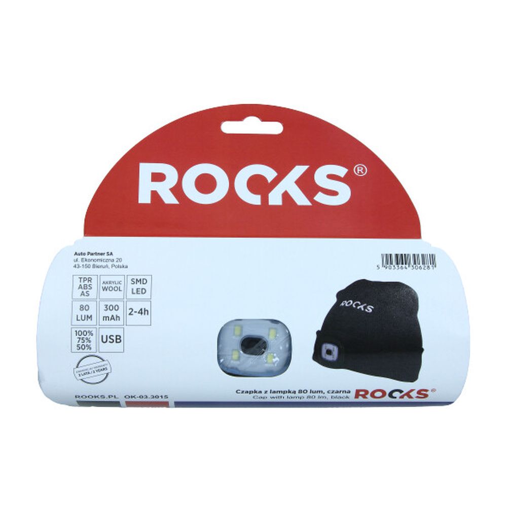 CACIULA CU LUMINĂ 80 LUM ROOKS NEGRU