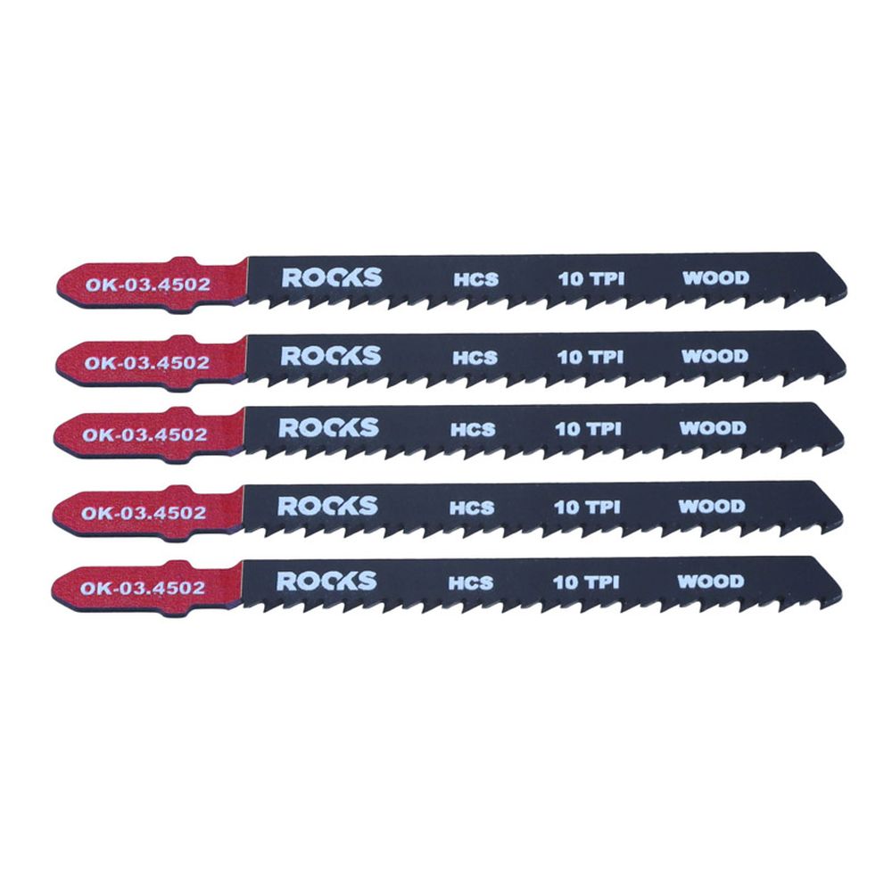 LAMA DE FERĂSTRĂU HCS, TIP T, LEMN, 10 TPI X 100 MM, 1 SET (5 PIESE)