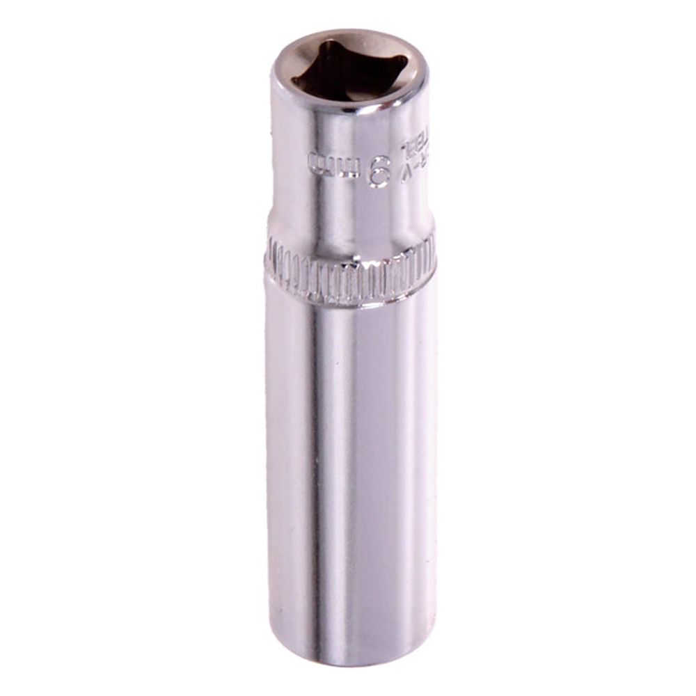 Cap tubular 1/4in, 6 laturi, 9 mm, lung