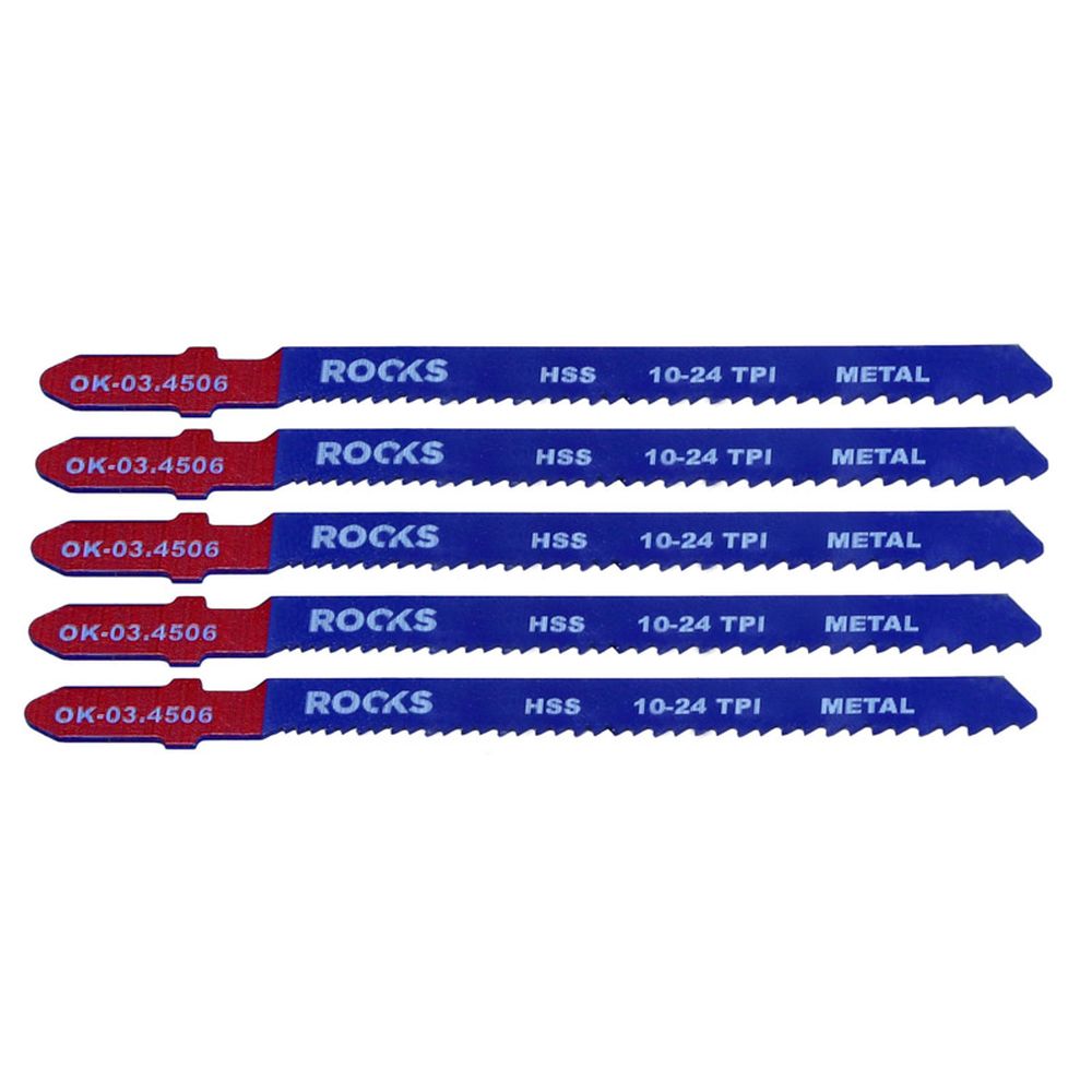 LAMA DE FERĂSTRĂU HSS, TIP T, OȚEL, 10-24 TPI X 100 MM, 1 SET (5 PIESE)