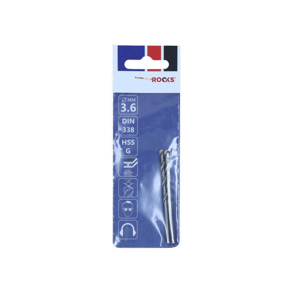 BURGHIU METALIC  PRO FI 3,6 MM, HSS G 900 N/MM2, DIN 338 (2 PCS)