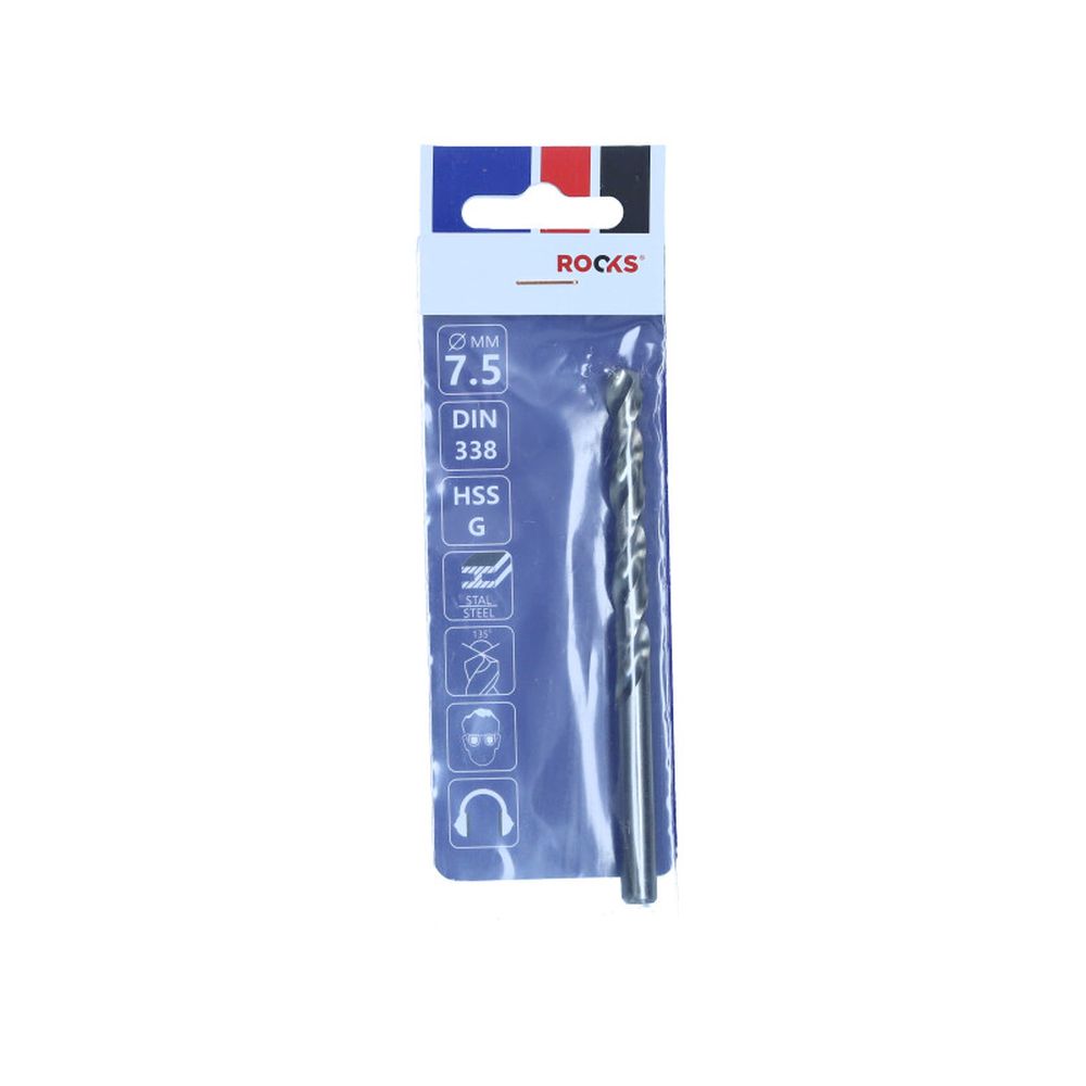 BURGHIU METALIC   7,5 MM, HSS G 900 N/MM2, DIN 338