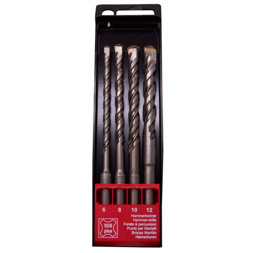 BURGHIURI PENTRU BETON SDS-PLUS 160 MM, SET DE 4 PIESE 6/8/10/12 MM