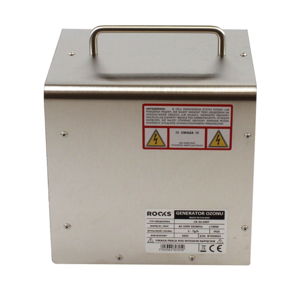 OZONATOR, GENERATOR OZONU CLEAN AIR 7 G, 110 M3, 230V MADE IN POLAND