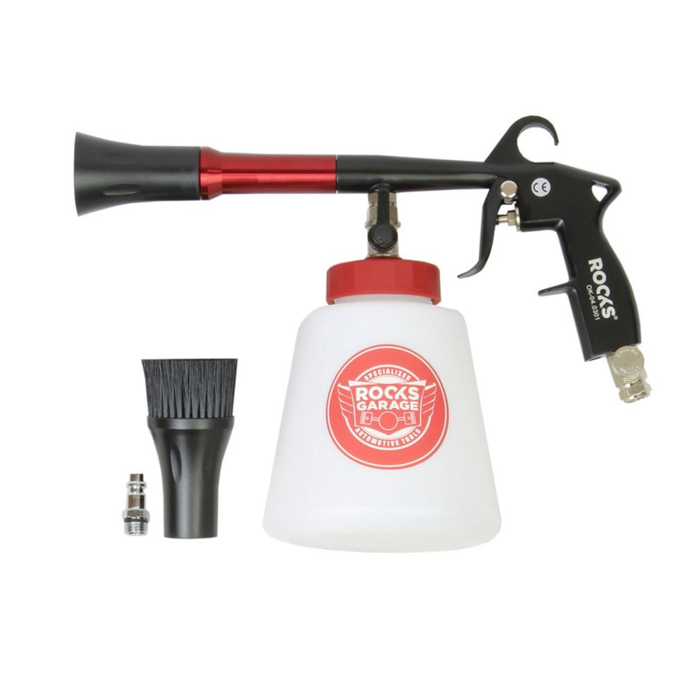 ROOKS TURBO CLEAN PISTOL DE CURĂȚARE A TAPITERIEI, CU REGLARE, RULMENT ȘI REZERVOR