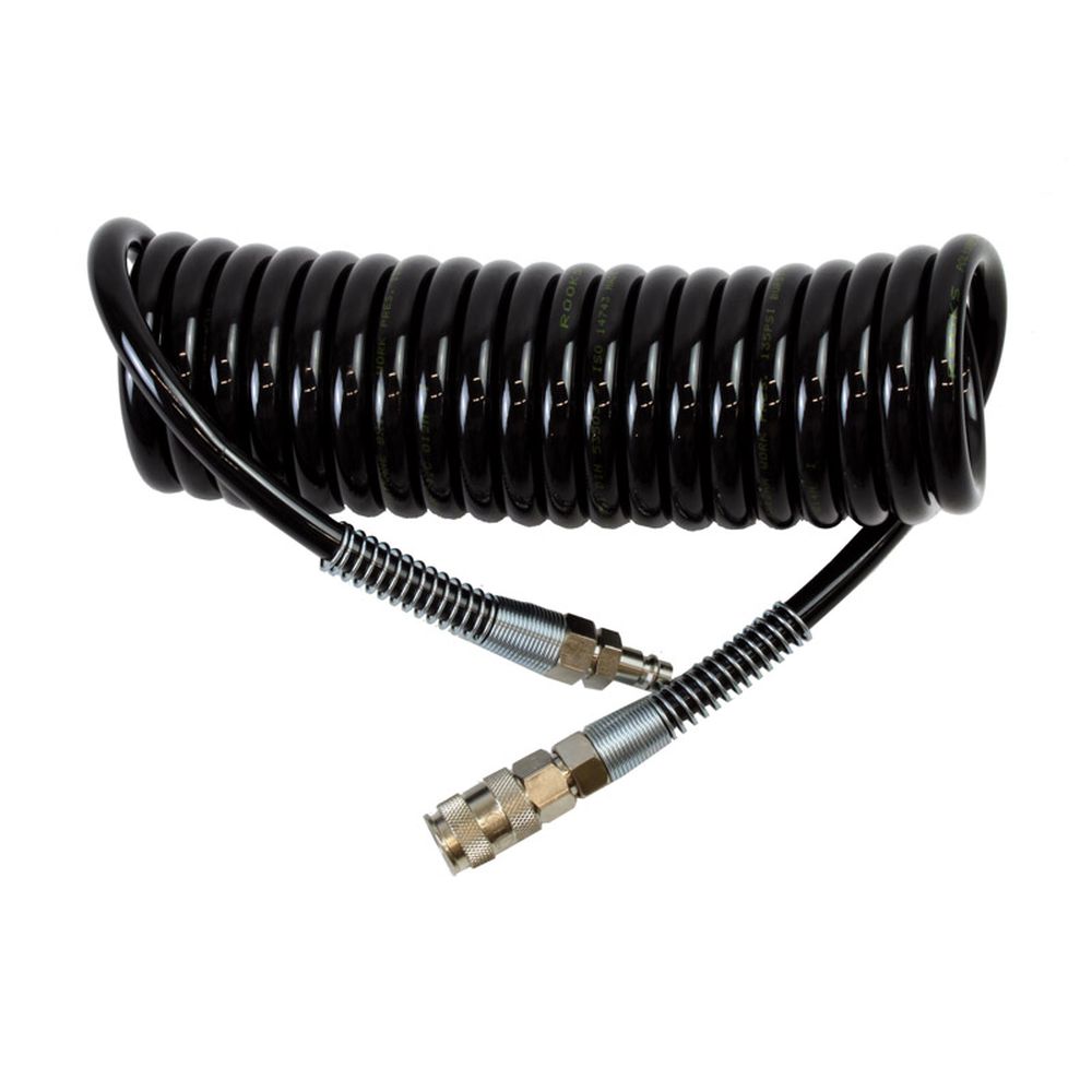 FURTUN PNEUMATIC, SPIRAL PU CU CONECTORI, 12X8, 5M, 12 BAR