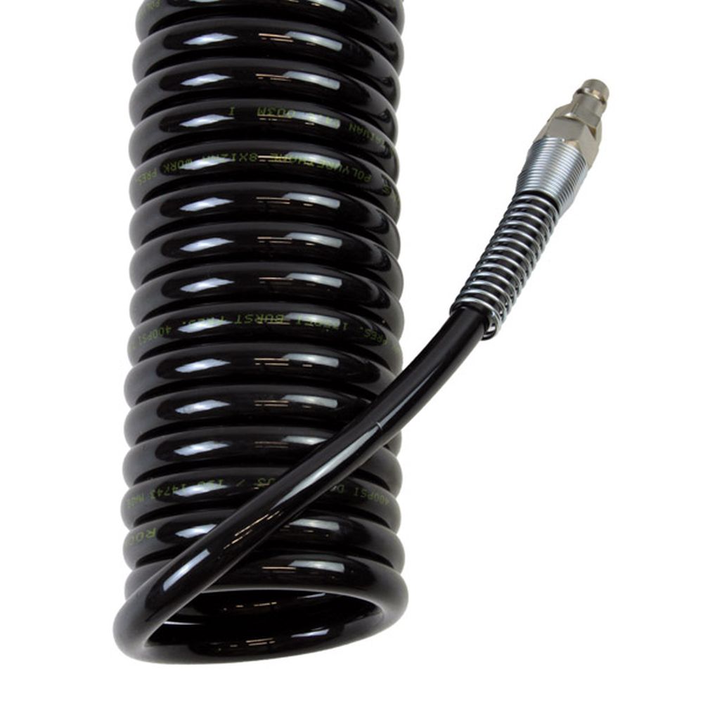FURTUN PNEUMATIC, SPIRAL PU CU CONECTORI, 12X8, 15M, 12 BAR