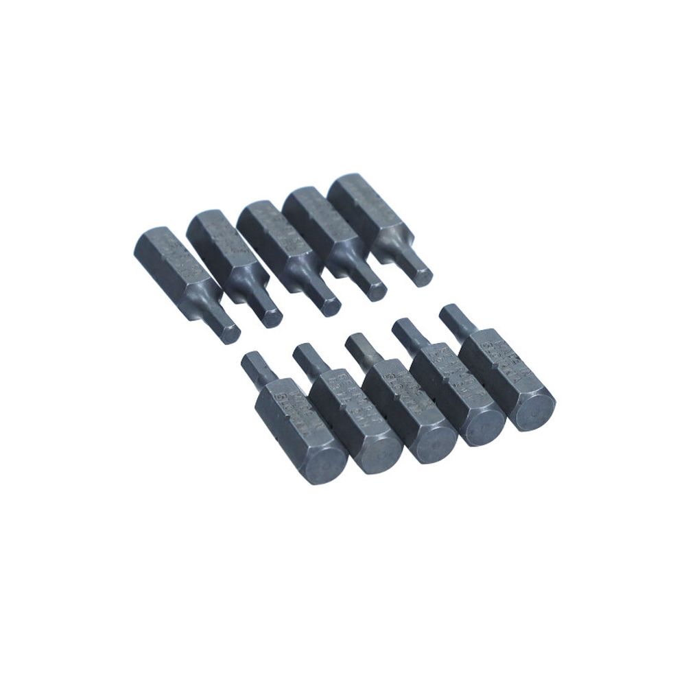 Set 10 biti de impact imbus HEX 3x25mm, 1/4, CrMo-S