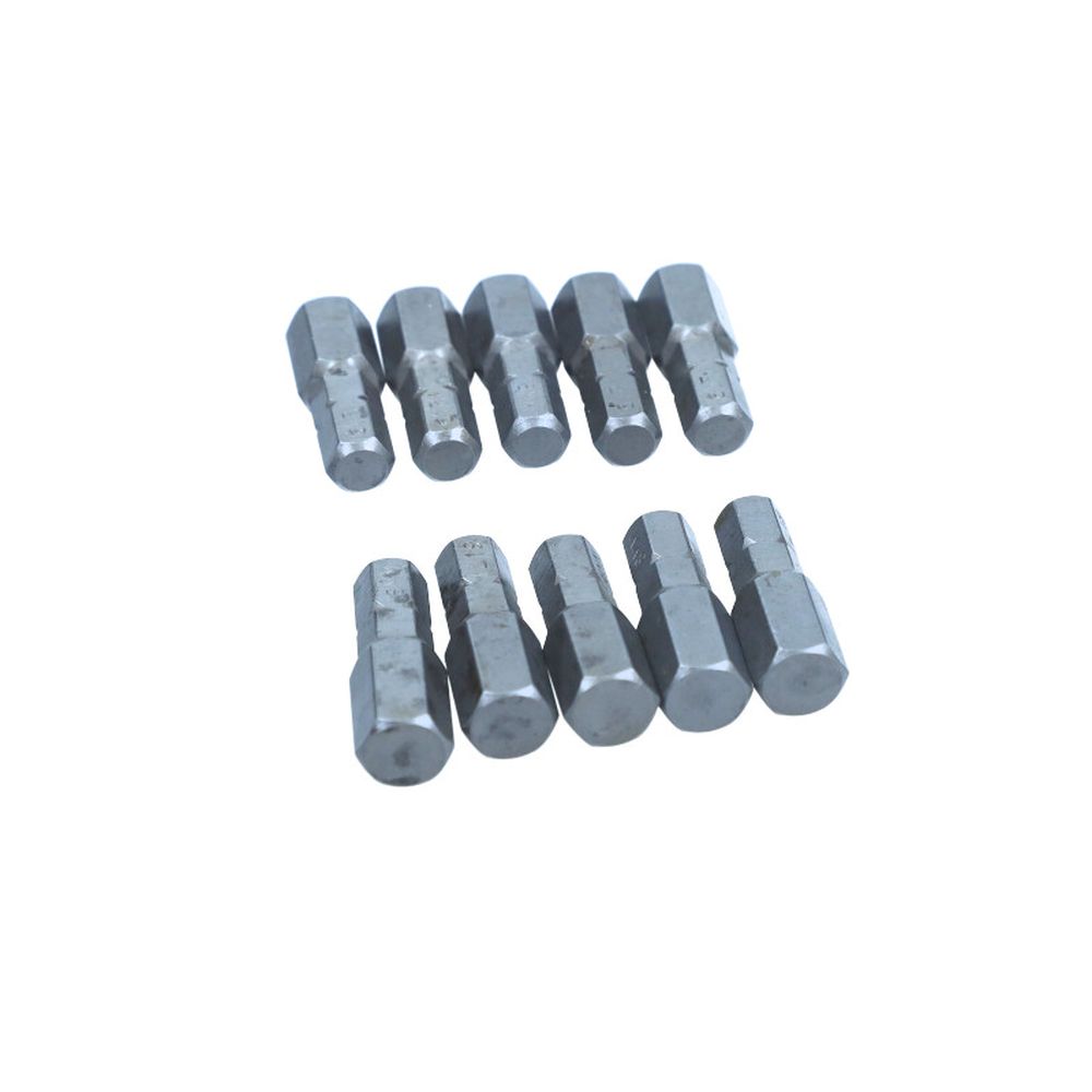 Set 10 biti de impact imbus HEX 8x25mm, 1/4, CrMo-S