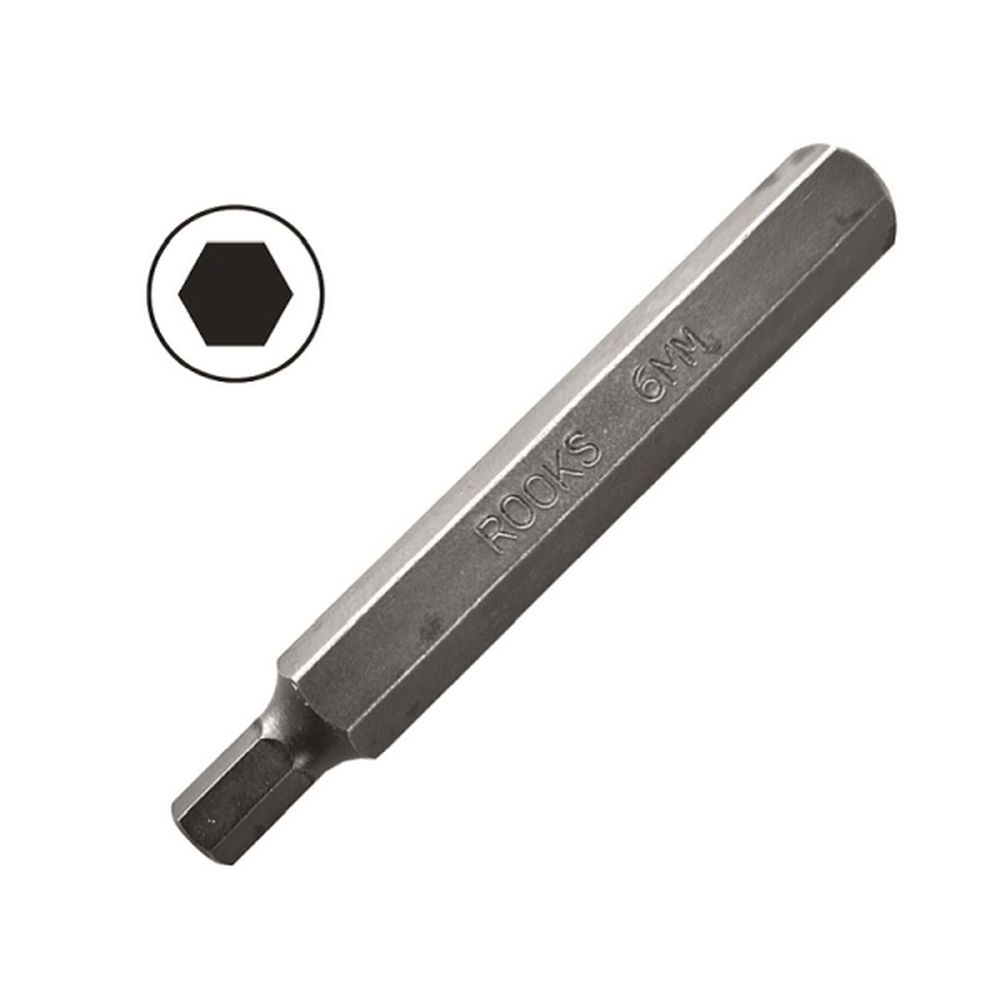 BIT DE 10 MM (3/8'') 12 MM X 75 MM HEX, 20 PCS, 73MOV5-2 (S2), SET