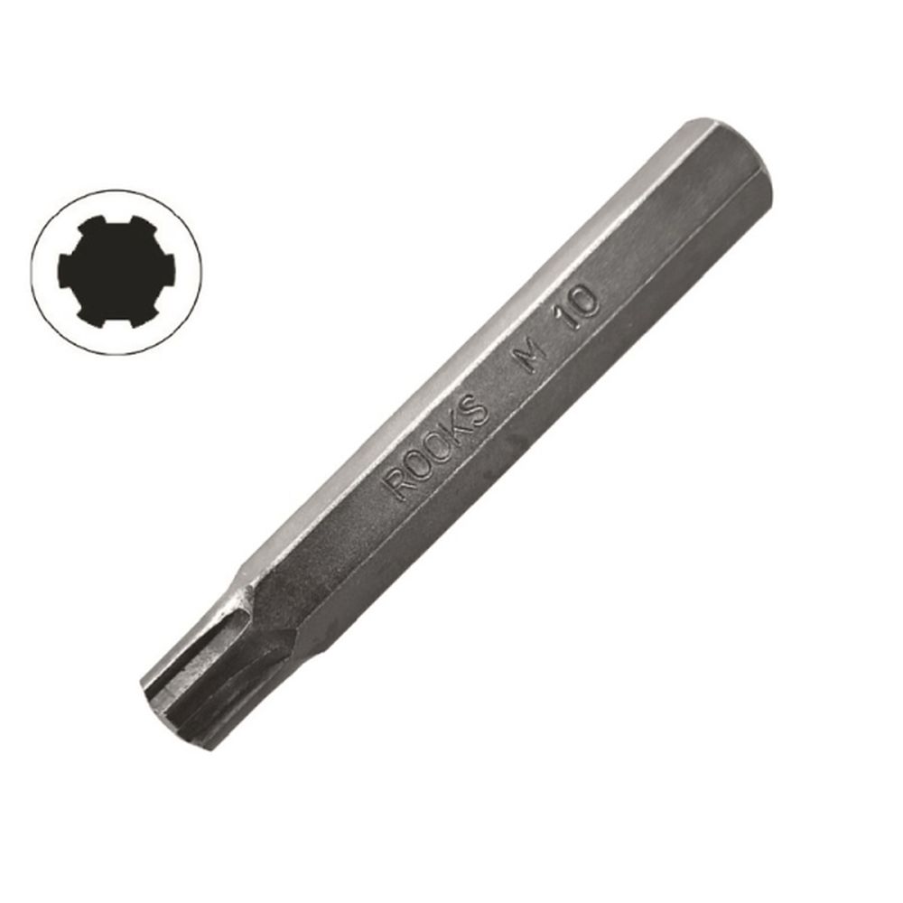 BIT RIBE M6 X 75 MM DE 10 MM (3/8''), 20 PIESE, 73MOV5-2 (S2), SET