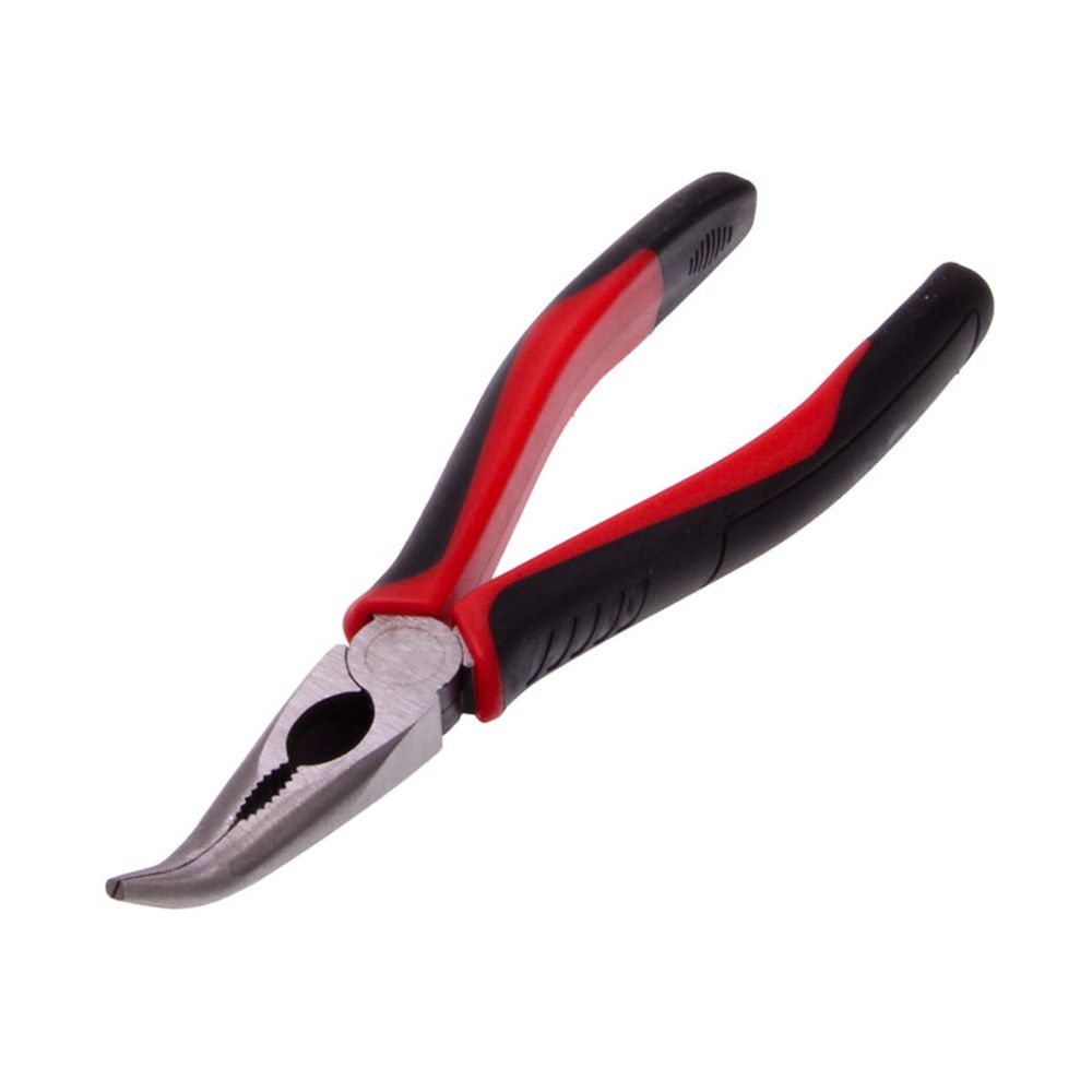 Cleste cu cioc curbat 160mm, Cr-Mo, ROOKS