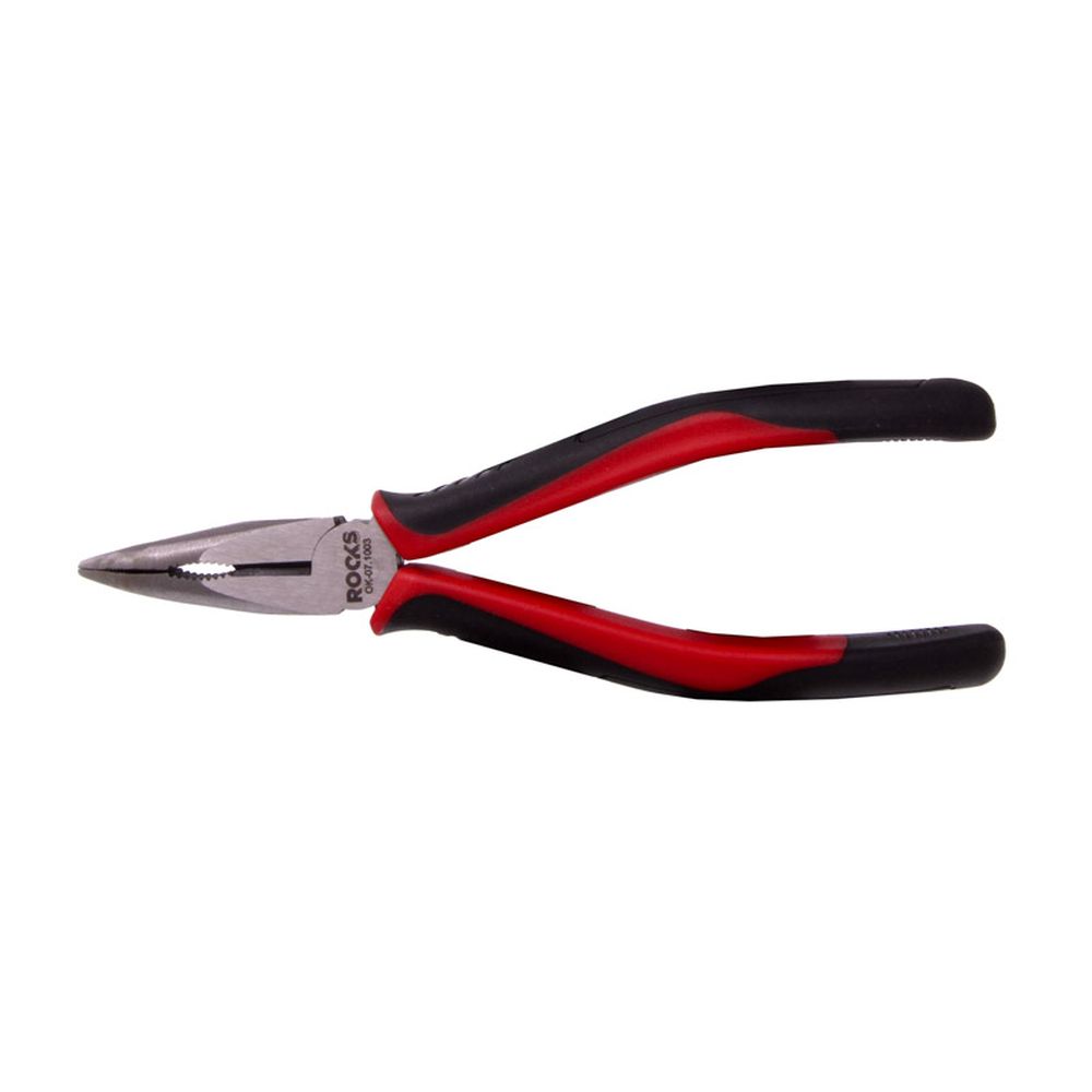 Cleste cu cioc curbat 160mm, Cr-Mo, ROOKS