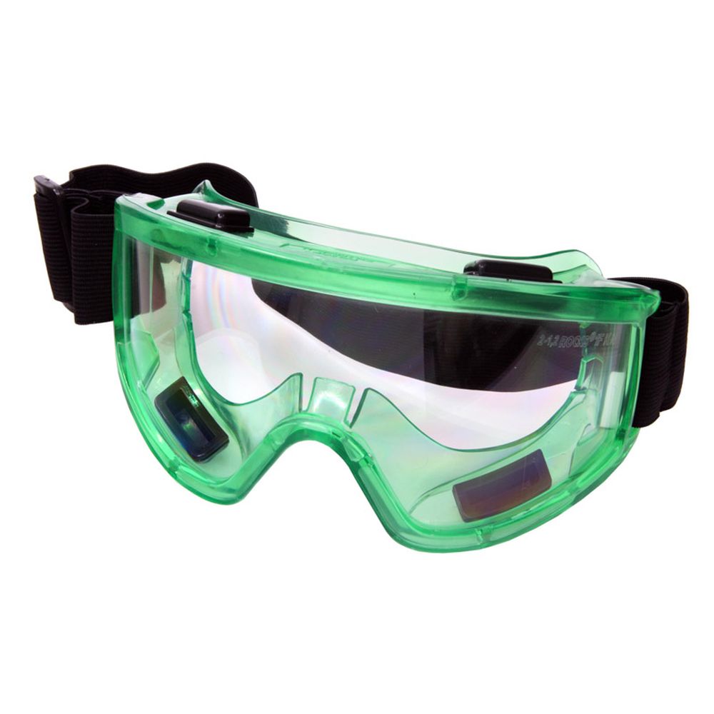 OChelari de protecție verzi, lentile transparente UV