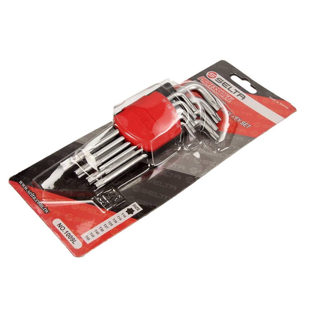 SET CHEI TORX LUNGI, ÎN SUPORT, 9 PIESE, T10-T50