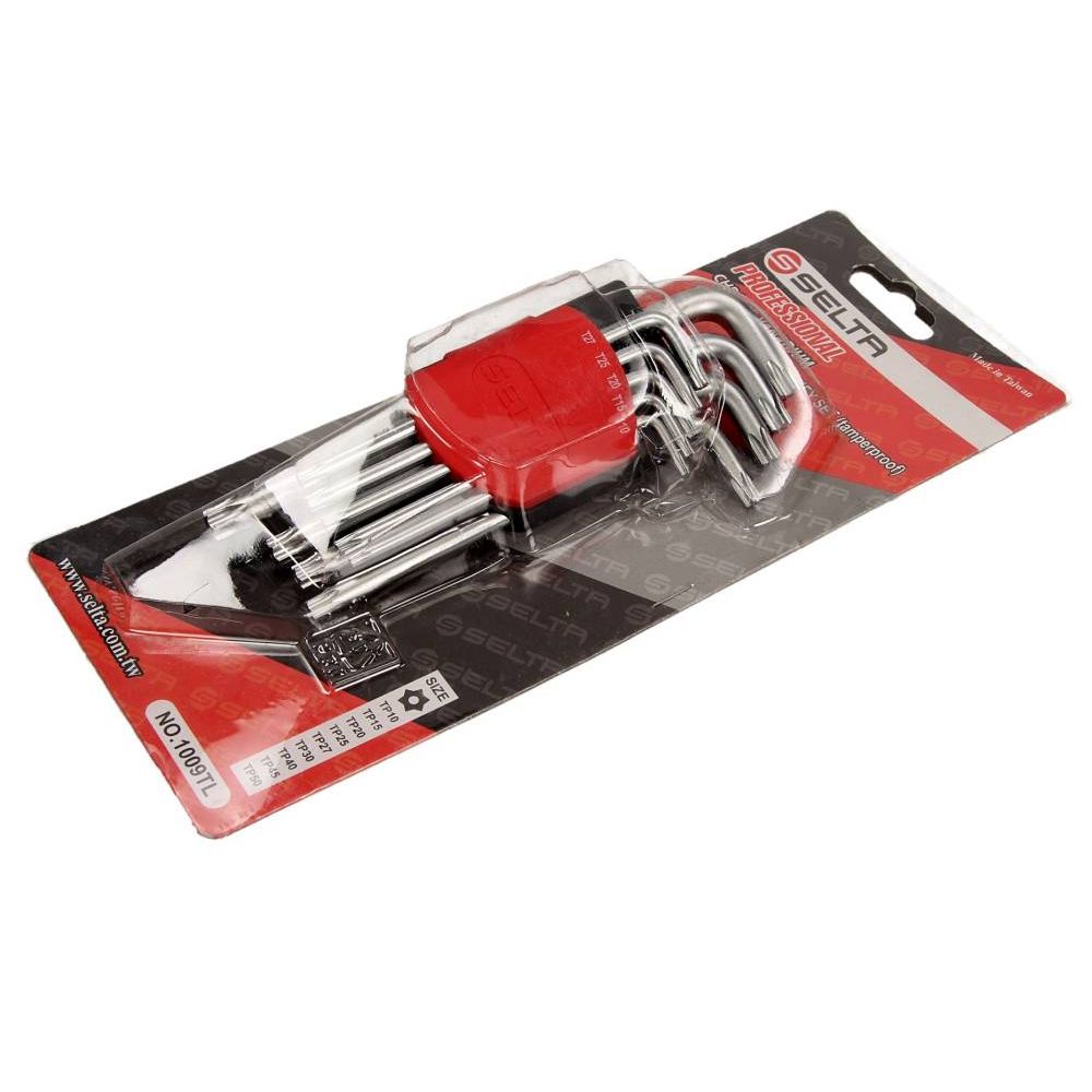 SET CHEI HEXAGONALE DE SECURITATE TORX LUNGI, W