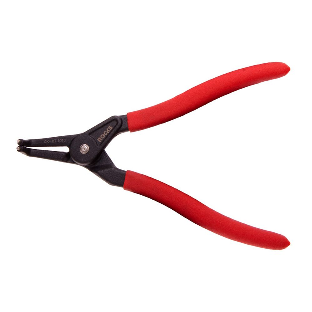 Cleste pentru sigurante Seeger exterioare, curbat, 180mm, 19-60mm, varf 1.8mm