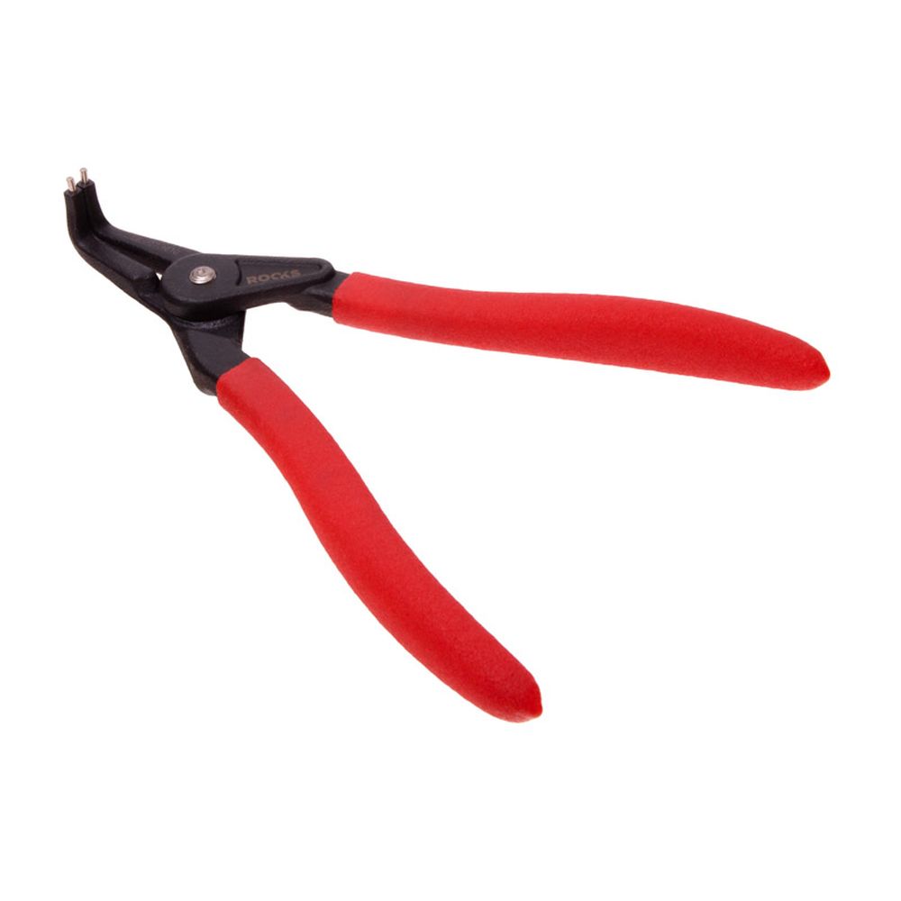 Cleste pentru sigurante Seeger exterioare, curbat, 180mm, 19-60mm, varf 1.8mm