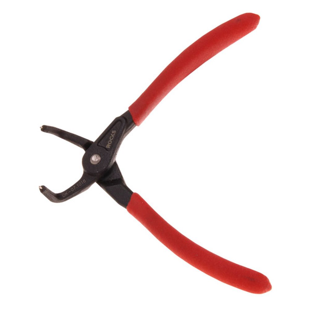 Cleste pentru sigurante Seeger intorioare, curbat, 140mm, 3-10mm, varf 0.9mm