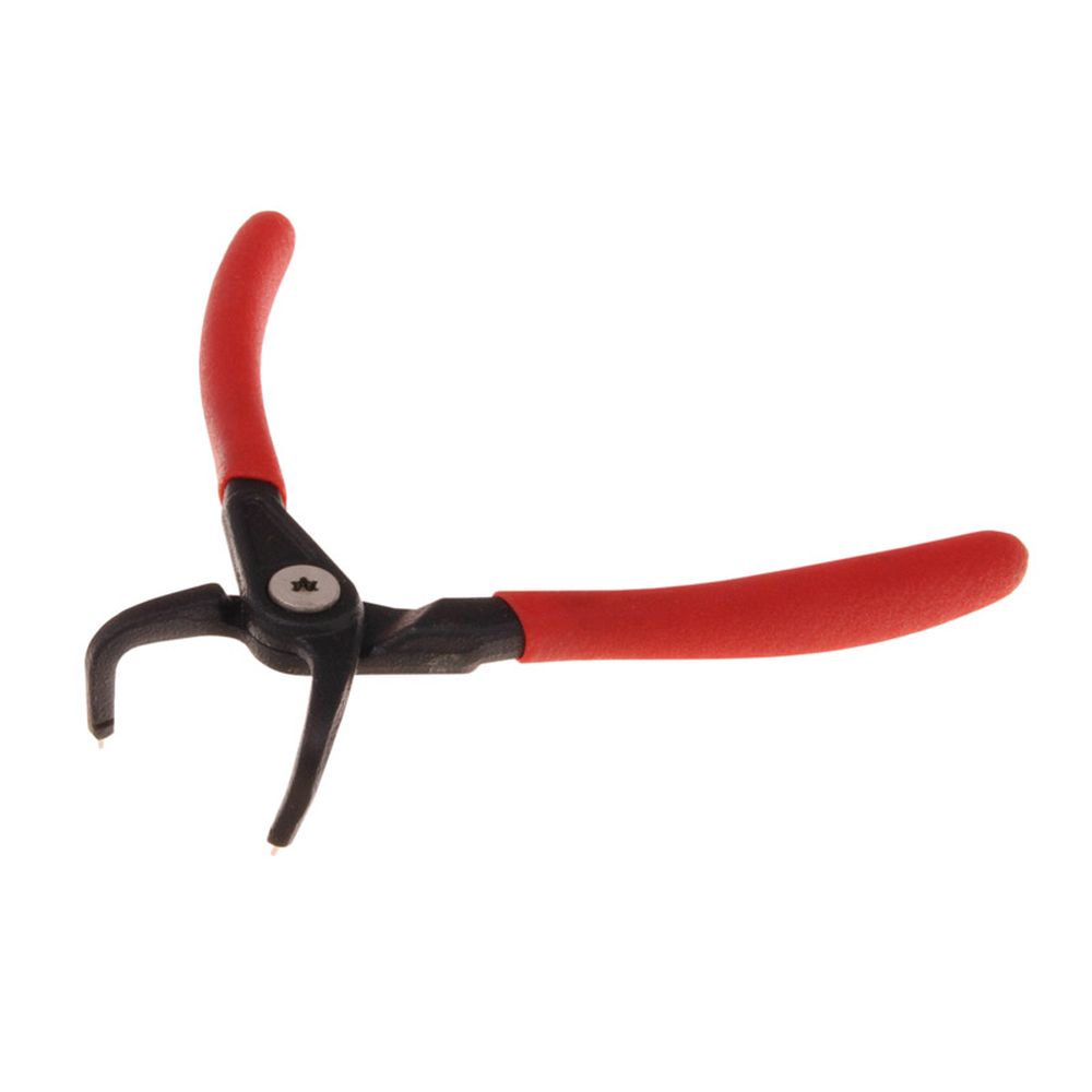 Cleste pentru sigurante Seeger intorioare, curbat, 140mm, 3-10mm, varf 0.9mm