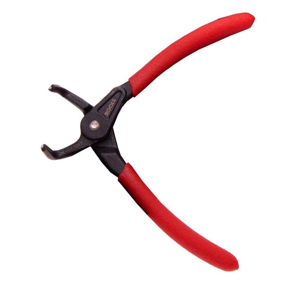 Cleste pentru sigurante Seeger interioare, curbat, 140mm, 10-25mm, varf 1.3mm