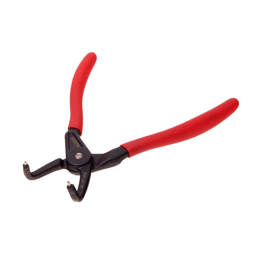 Cleste pentru sigurante Seeger interioare, curbat, 180mm, 19-60mm, varf 1.8mm