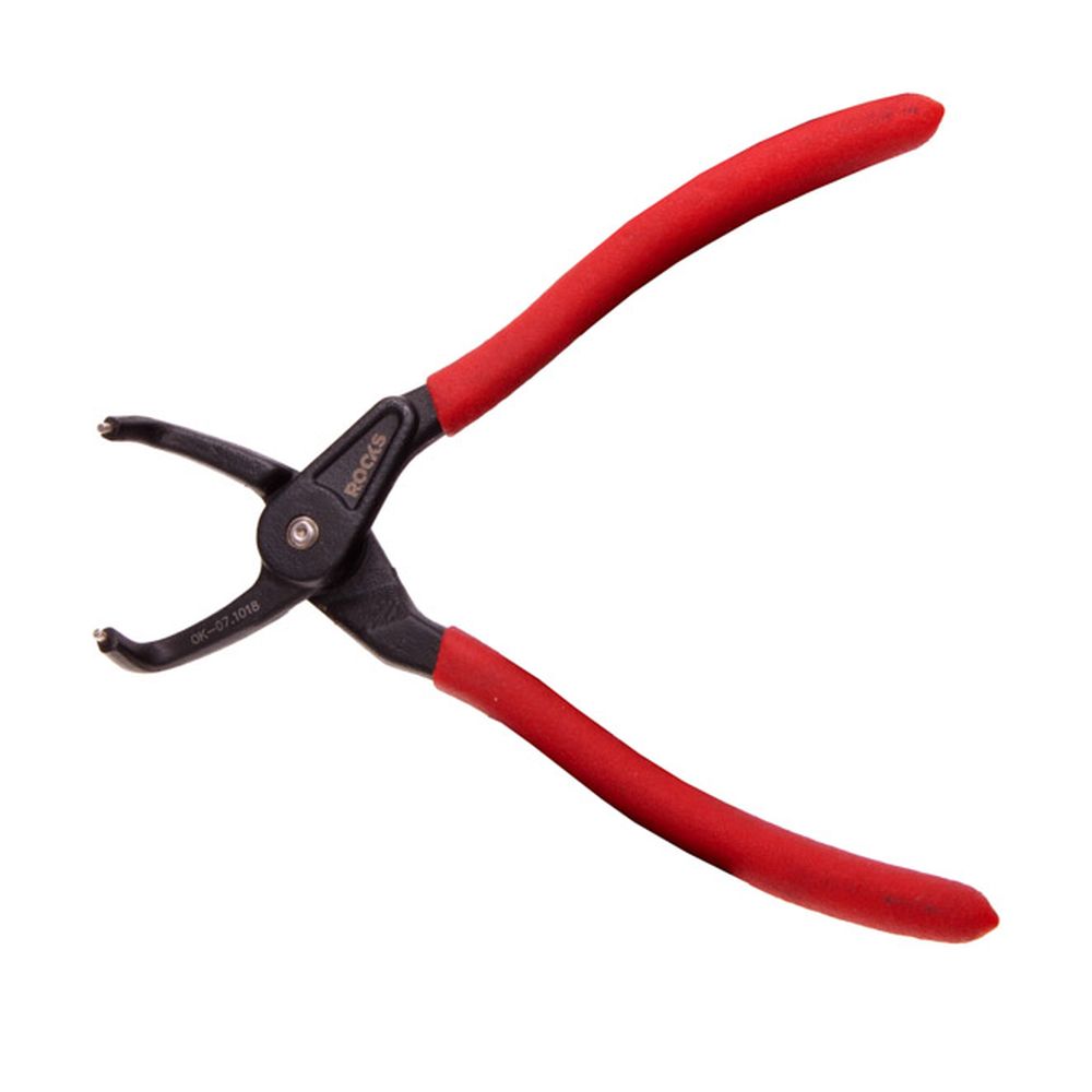 Cleste pentru sigurante Seeger interioare, curbat, 180mm, 19-60mm, varf 1.8mm
